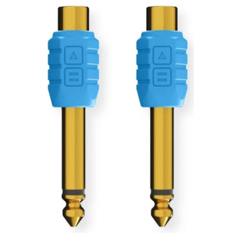 DJ Techtools Chroma Adaptors RCA Blue