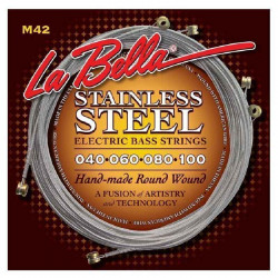 La Bella Stainless Steel Round Wound M42, 40-100