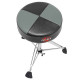 Gibraltar 9608RQPGB 13" Round Drum Throne (Grey/Black)