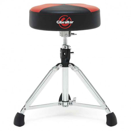 Gibraltar 9608RQPGB 13" Round Drum Throne (Red/Black)