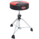Gibraltar 9608RQPGB 13" Round Drum Throne (Red/Black)