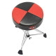 Gibraltar 9608RQPGB 13" Round Drum Throne (Red/Black)