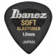 IBANEZ EL16HD10S-HBK ELASTOMER SOFT 1MM PICK BLACK