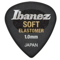 IBANEZ EL16HD10S-HBK ELASTOMER SOFT 1MM PICK BLACK