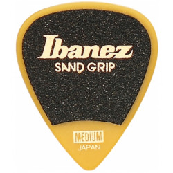 IBANEZ PA14MSG-YE WIZARD MEDIUM SAND GRIP PICK YELLOW
