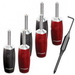 AUDIOQUEST spc 1000 Series Banana Silver set of 6