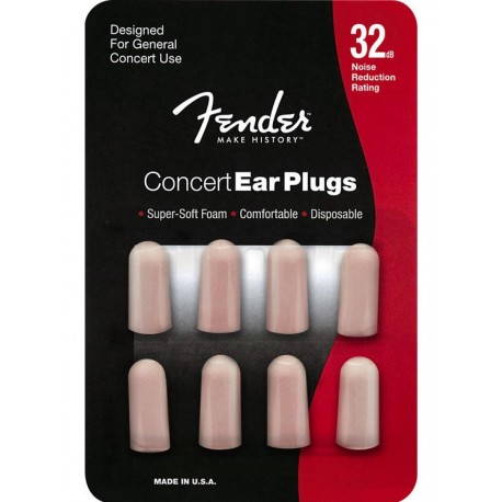 FENDER CONCERT FOAM EAR PLUGS BOWL OF 100 PAIRS