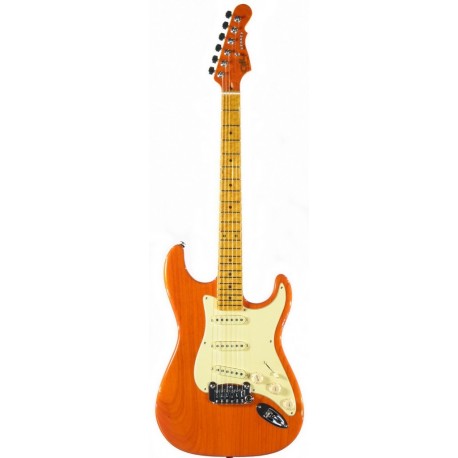 G&L LEGACY (Clear Orange, 3-ply Vintage Creme, Maple)