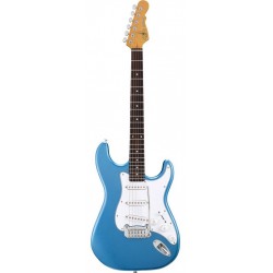 G&L S500 (Lake Placid Blue. 3-ply Pearl pickguar. Rosewood)