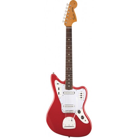 FENDER 60S JAGUAR LACQUER RW FIESTA RED