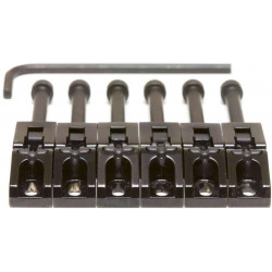 GRAPH TECH PG-0080-B6 STRING SAVER FLOYD ROSE SRYLE SADDLES BLACK (6 pcs)