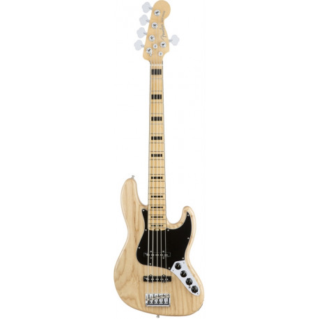 FENDER AMERICAN ELITE JAZZ BASS V ASH MN NATURAL