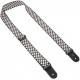 FENDER 2' NYLON CHECKER BOARD STRAP BLACK/WHITE