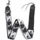 FENDER 2" MONOGRAMMED BLACK/LIGHT GREY/DARK GREY STRAP