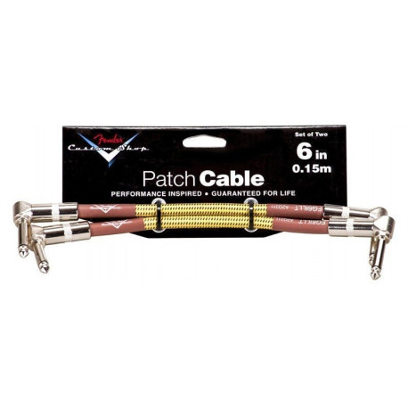 FENDER CUSTOM SHOP PERFORMANCE CABLE 6" (TWO-PACK) BTW