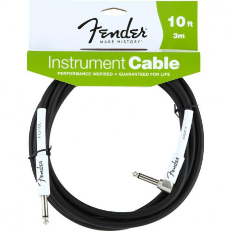 FENDER PERFORMANCE CABLE 10' BK