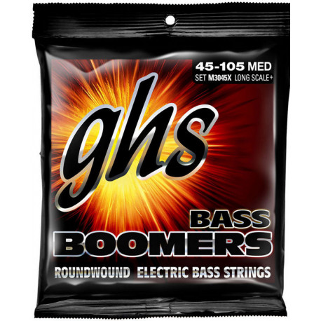 GHS STRINGS M3045X BASS BOOMERS LONG+,MEDIUM