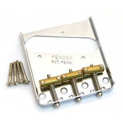 FENDER BRIDGE SADDLES FOR AMERICAN VINTAGE TELECASTER BRASS