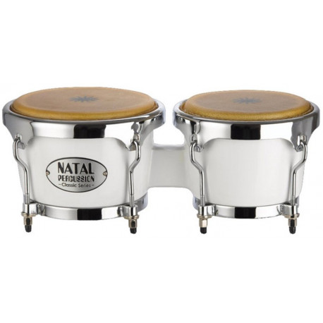 NATAL DRUMS CLASSIC FIBERGLASS BONGO WHITE