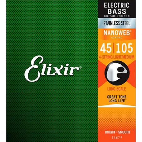 ELIXIR BASS SS NW 5LT 045 SET