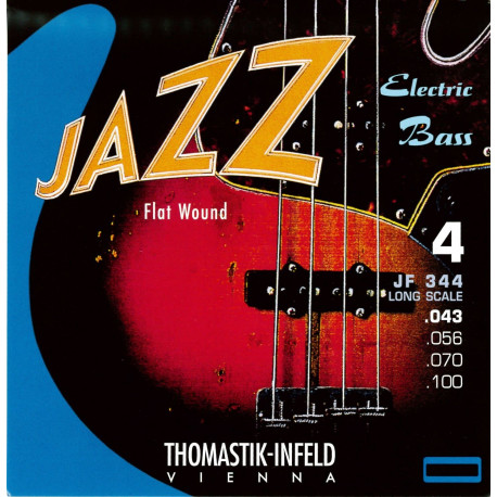 THOMASTIK -I JAZZ FLAT WOUND 4 JF 344