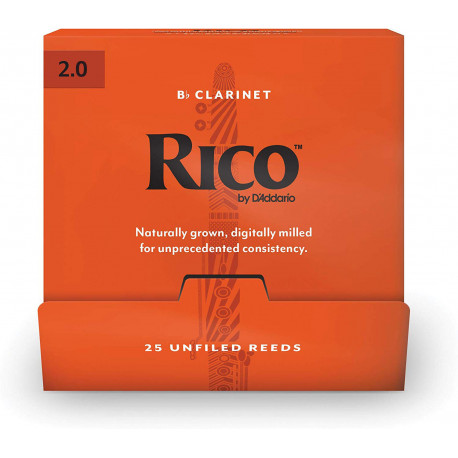 D`ADDARIO RCA0120-B25 Rico by D'Addario - Bb Clarinet 2.0 - 25 Box