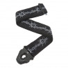 D'ADDARIO PW50PLA04 Planet Lock Guitar Strap, Barbed Wire