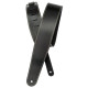 D'ADDARIO PW25LS00DX Classic Leather Guitar Strap with Contrast Stitch, Black