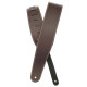D'ADDARIO PW25LS01DX Classic Leather Guitar Strap with Contrast Stitch, Brown