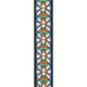 PLANET WAVES PW50E02 Woven Guitar Strap, Stained Glass