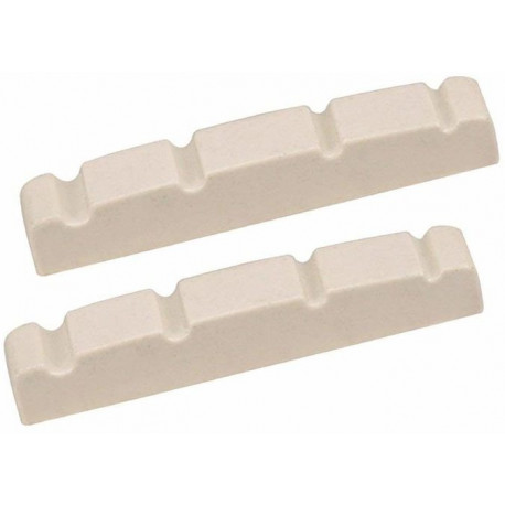 FENDER JAZZ BASS PRE-SLOTTED MICARTA STRING NUT SET WHITE