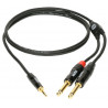 KLOTZ KY5-150 MINILINK PRO Y-CABLE BLACK 1.5 M