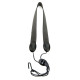 RICO SJA05 Rico Fabric Sax Strap (Gray Scales) with Metal Hook