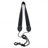 RICO SLA13 Rico Fabric Sax Strap (Black) with Plastic Snap Hook