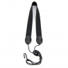 D`ADDARIO SJA11 Rico Fabric Sax Strap (Black) with Metal Hook