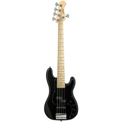 SADOWSKY MetroLine 21-Fret Hybrid P/J Bass, Ash, 5-String (Solid Black Satin)