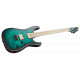 ESP E-II M-II NT (Black Turquoise Burst)