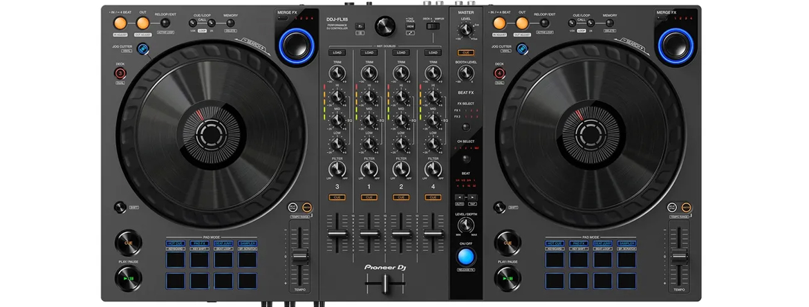 Pioneer DDJ-FLX6-GT 4-канальный контроллер DJ для нескольких приложений DJ